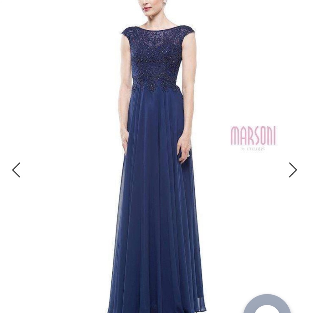 Marsoni  by colors size 16Navy Mother of the Bride Dress New With Tags